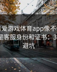 别只盯着爱游戏体育app像不像，真正要看的是客服身份和证书：30秒快速避坑