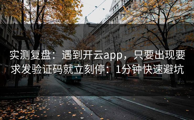 实测复盘：遇到开云app，只要出现要求发验证码就立刻停：1分钟快速避坑